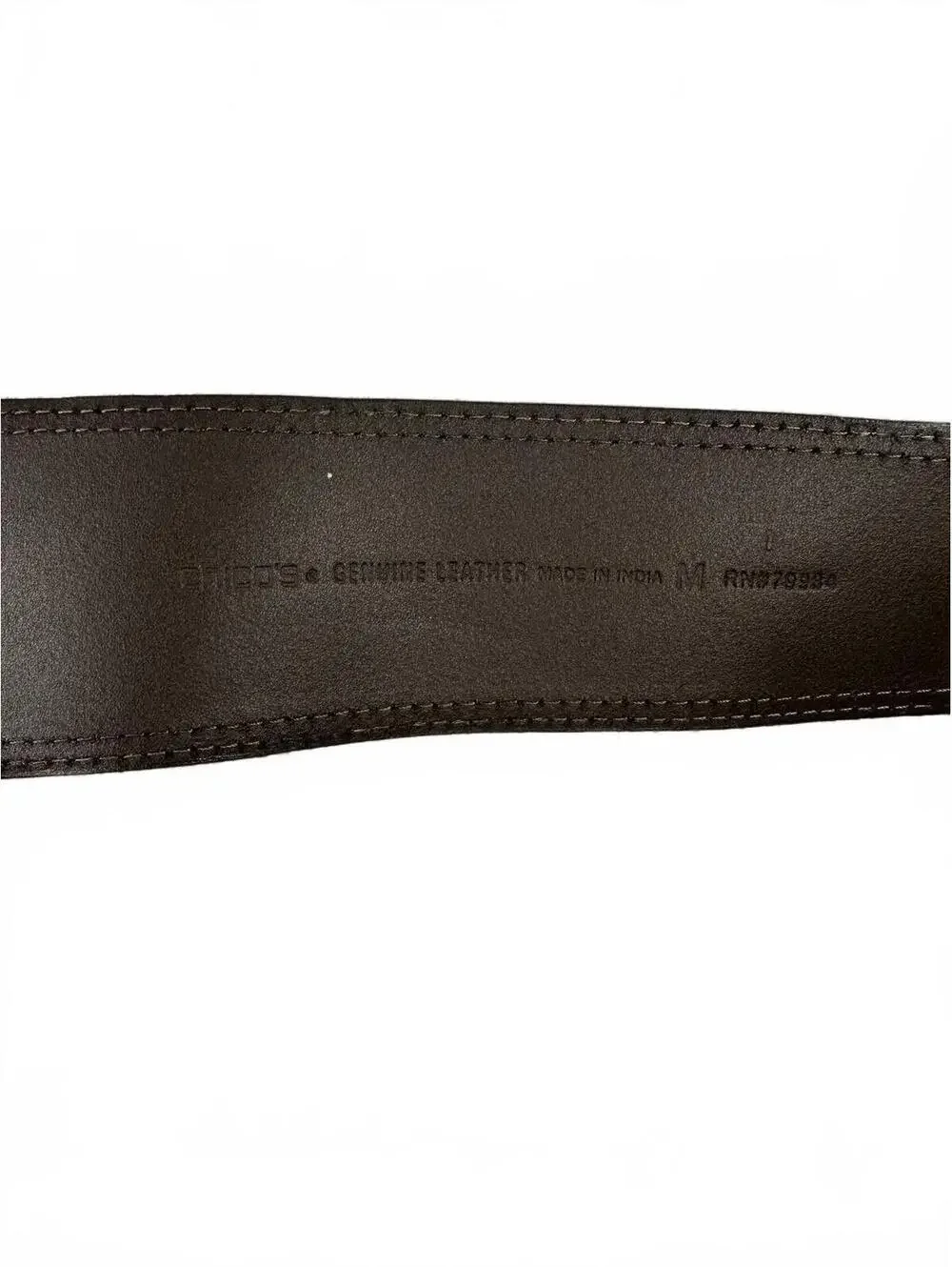 Chico's Wide Tan Leather Belt with Antique Brass Buckle